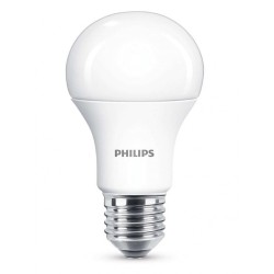BEC LED Philips, soclu E27, putere 13W, forma clasic, lumina alb calda, alimentare 220 - 240 V, "000008718696577035" (timbru ver