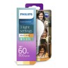 BEC LED Philips, soclu E27, putere 8W, forma clasic, lumina alb calda, alimentare 220 - 240 V, "000008718696588840" (timbru verd