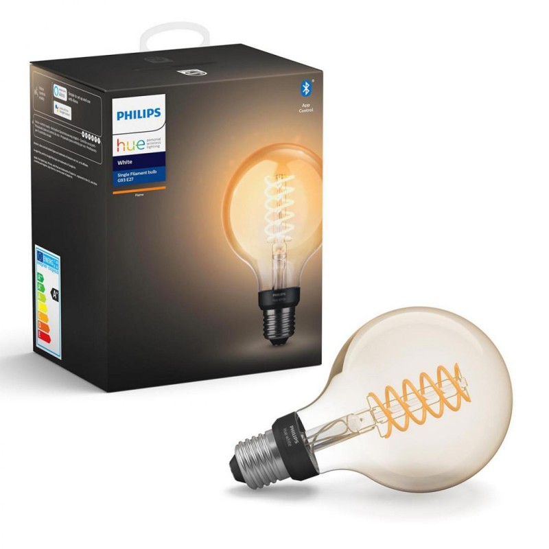 BEC smart LED Philips, soclu E27, putere 7W, forma clasic, lumina alb calda, alimentare 220 - 240 V, "000008718699688882" (timbr
