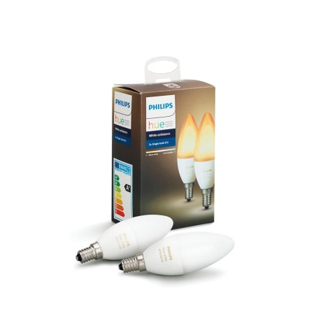 SET 2 KIT smart LED Philips, soclu E14, putere 6W, forma clasic, lumina toate nuantele de alb, alimentare 220 - 240 V, "00000871