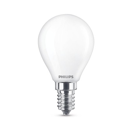 SET 2 becuri LED Philips, soclu E14, putere 4.3W, forma clasic, lumina alb calda, alimentare 220 - 240 V, "000008718696751411" (