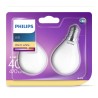 SET 2 becuri LED Philips, soclu E14, putere 4.3W, forma clasic, lumina alb calda, alimentare 220 - 240 V, "000008718696751411" (