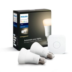 SET 2 KIT smart LED Philips, soclu E27, putere 9W, forma clasic, lumina alb calda, alimentare 220 - 240 V, "000008718696785218"(