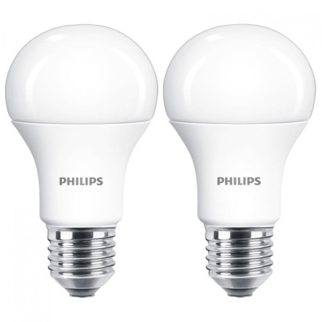 SET 2 becuri LED Philips, soclu E27, putere 12.5W, forma clasic, lumina alb rece, alimentare 220 - 240 V, "000008718696813737" (