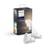 SET 2 KIT smart LED Philips, soclu GU10, putere 5.2W, forma spot, lumina alb calda, alimentare 220 - 240 V, "000008718699629311"