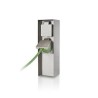 PRIZA exterior PHILIPS, 2 X socket, inox, IP44, "0000008718291455400" (timbru verde 0.18 lei)