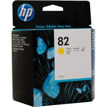 Cartus Cerneala Original HP Yellow, nr.82, pentru DesignJet 500|800, , (timbru verde 0.15 lei), "C4913A"