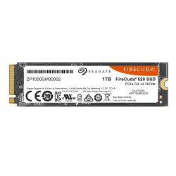 SSD SEAGATE, Firecuda 520, 1 TB, M.2, PCIe Gen3.0 x4, 3D TLC Nand, R/W: 5000/4400 MB/s, "ZP1000GM3A002"