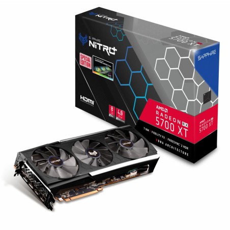 PLACA VIDEO  SAPPHIRE AMD Radeon RX 5700XT SE NITRO+, 8 GB GDDR6 256 biti, PCI Express 4.0 x 16, HDMI x 2, Display Port x 2, sis