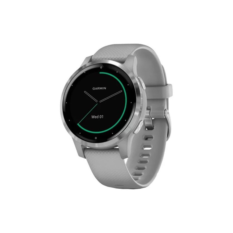 SMARTWATCH GARMIN, Vivoactive 4S, ecran 1.1 inch, touchscreen da 1.1 inch, conectare prin Bluetooth | GPS | WiFi, argintiu, "010