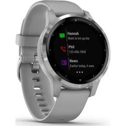 SMARTWATCH GARMIN, Vivoactive 4S, ecran 1.1 inch, touchscreen da 1.1 inch, conectare prin Bluetooth | GPS | WiFi, argintiu, "010