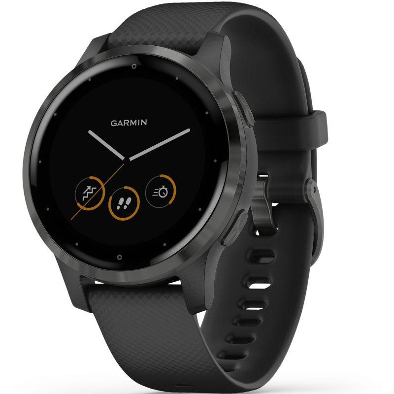 SMARTWATCH GARMIN, Vivoactive 4S, ecran 1.1 inch, touchscreen da 1.1 inch, conectare prin Bluetooth | GPS | WiFi, negru, "010-02