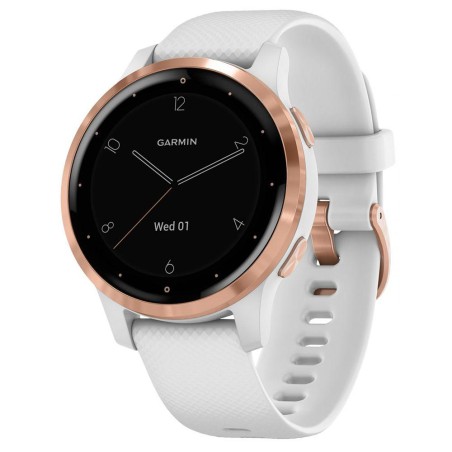 SMARTWATCH GARMIN, Vivoactive 4S, ecran 1.1 inch, touchscreen da 1.1 inch, conectare prin Bluetooth | GPS | WiFi, roz &amp; auri