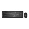 Kit TASTATURA si Mouse DELUX, "KA190+M320GX", wireless, 104 taste format standard, mouse , 3/1 butoane, negru, "KA190G" (timbru 