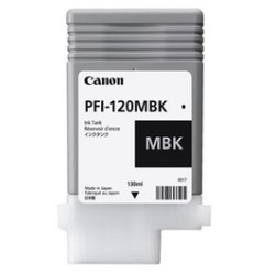 Cartus Cerneala Original Canon Black, PFI-120MBK, pentru IPF TM-200|TM-205|TM-300|TM-305, 130ml, (timbru verde 0.15 lei),NOPP, "