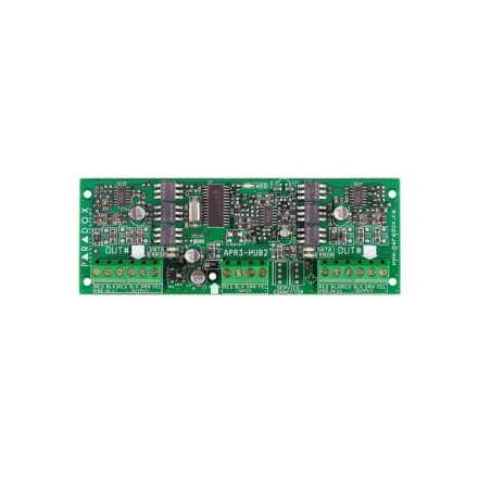 HUB Paradox, 2 porturi, extindere 2x900m,  "HUB2" (timbru verde 0.18 lei)