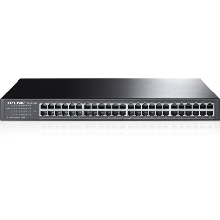 SWITCH TP-LINK 48 porturi 10/100Mbps, carcasa metalica, rackabil "TL-SF1048" (timbru verde 2 lei)