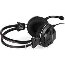 CASTI A4tech, "ComfortFIt", cu fir, standard, utilizare multimedia, microfon pe brat, conectare prin Jack 3.5 mm x 2, negru, "HS