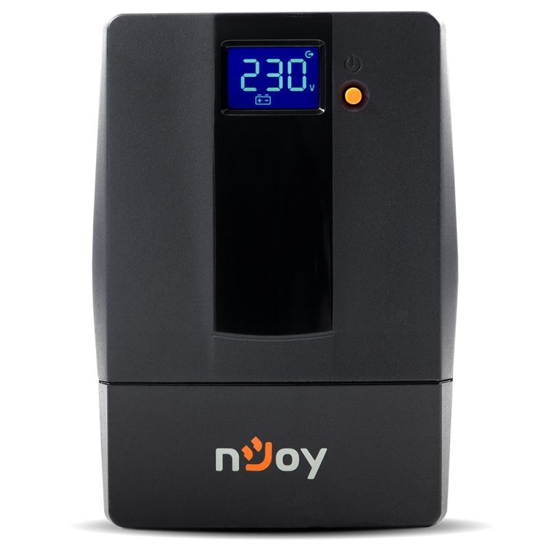 UPS NJOY, "HORUS P 600", Line Int. cu management, mini tower, 600VA/360W, AVR, Schuko x 2, 1 x baterie GP07122L, display LCD, ba
