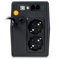 UPS NJOY, "HORUS P 600", Line Int. cu management, mini tower, 600VA/360W, AVR, Schuko x 2, 1 x baterie GP07122L, display LCD, ba