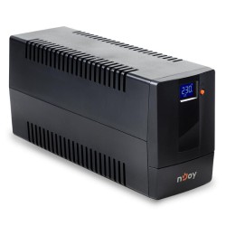 UPS NJOY, "HORUS P 600", Line Int. cu management, mini tower, 600VA/360W, AVR, Schuko x 2, 1 x baterie GP07122L, display LCD, ba