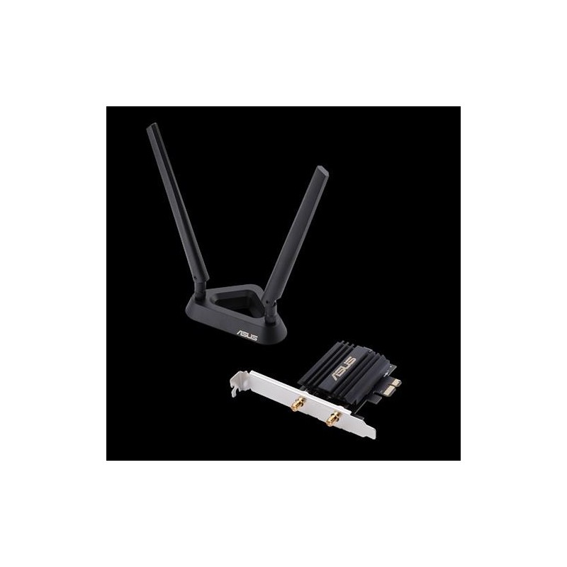 PLACA RETEA ASUS AX3000, intern wireless 2.4 GHz | 5 GHz, PCI-E, port, 3000 Mbps, antena externa x 2, "PCE-AX58BT"