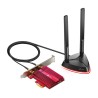 PLACA RETEA TP-LINK AX3000, intern wireless 2.4 GHz | 5 GHz, PCI-E, port, 3000 Mbps, antena externa x 2, "Archer TX3000E"