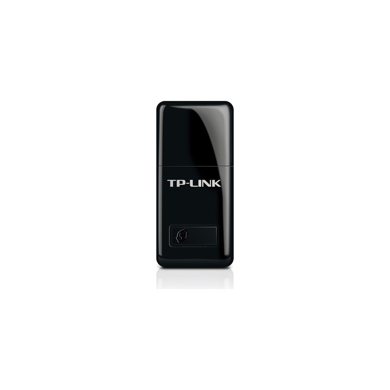 ADAPTOR RETEA TP-LINK mini, extern wireless 2.4 GHz, USB 2.0, port, 300 Mbps, antena interna x 1, "TL-WN823N" 45502442 (timbru v