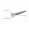 PATCH CORD UTP GEMBIRD Cat5e, cupru-aluminiu, 0.5 m, albastru, AWG26, "PP12-0.5M/B" (timbru verde 0.08 lei)