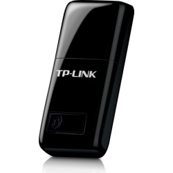ADAPTOR RETEA TP-LINK mini, extern wireless 2.4 GHz, USB 2.0, port, 300 Mbps, antena interna x 1, "TL-WN823N" 45502442 (timbru v