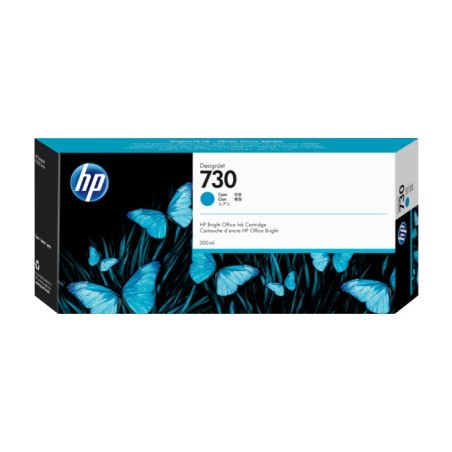 Cartus Cerneala Original HP Cyan, nr.730, pentru DesignJet T1600|T1700|T2600, 300ml, (timbru verde 0.15 lei), "P2V68A"