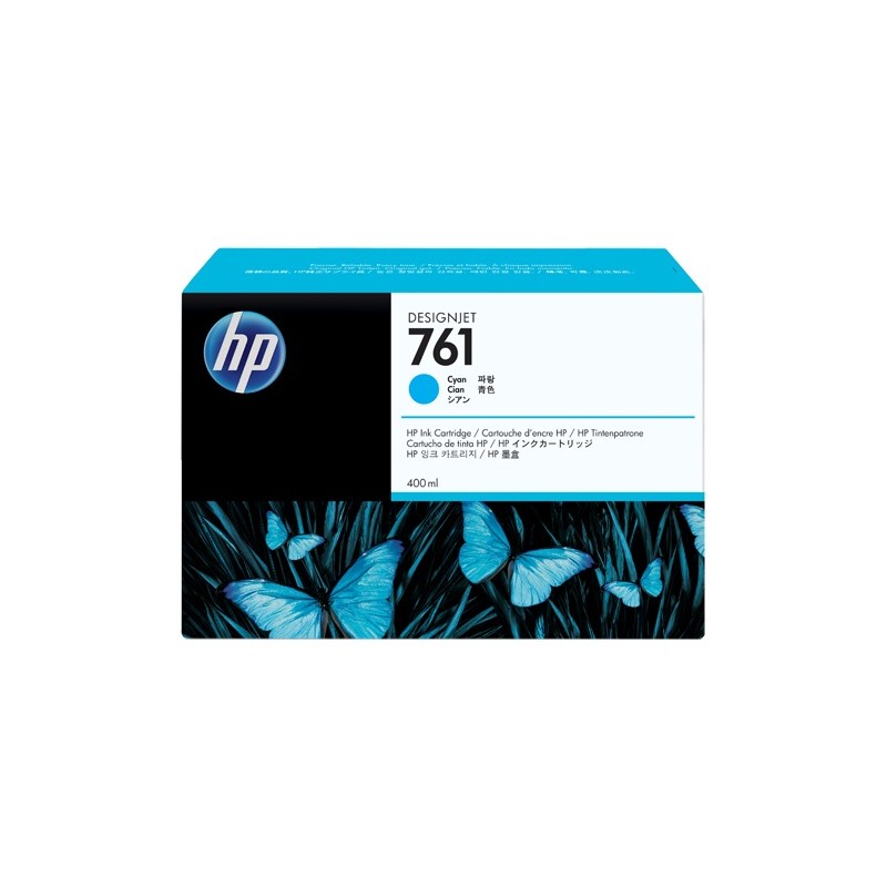 Cartus Cerneala Original HP Cyan, nr.761, pentru DesignJet T7100|T7200, , (timbru verde 0.15 lei), "CM994A"
