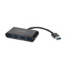 HUB extern KENSINGTON, porturi USB: USB 3.0 x 4, conectare prin USB 3.0, cablu 0.1 m, negru, "K39121EU" (timbru verde 0.8 lei)