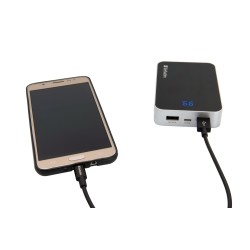 CABLU alimentare si date VERBATIM, pt. smartphone, USB 2.0 (T) la Micro-USB 2.0 (T), 30cm, premium, cablu metalic, negru, "48866