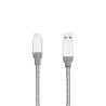 CABLU alimentare si date VERBATIM, pt. smartphone, USB 3.1 (T) la USB 3.1 Type-C (T), 30cm, premium, cablu metalic, argintiu, "4