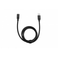 CABLU alimentare si date VERBATIM, pt. smartphone, USB 3.1 (T) la USB 3.1 Type-C (T), 1m, premium, cablu metalic, negru, "48871"