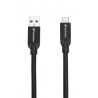 CABLU alimentare si date VERBATIM, pt. smartphone, USB 3.1 (T) la USB 3.1 Type-C (T), 1m, premium, cablu metalic, negru, "48871"