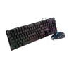 KIT gaming SPACER USB, tastatura RGB rainbow + mouse optic 7 culori, black, "SP-GK-01"   (timbru verde 0.8 lei)