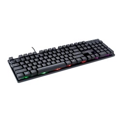 KIT gaming SPACER USB, tastatura RGB rainbow + mouse optic 7 culori, black, "SP-GK-01"   (timbru verde 0.8 lei)
