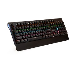 TASTATURA MECANICA SPACER USB, switch-uri mecanice albastre,iluminare RGB, 50 mil. apasari, 104 taste, anti-ghosting 26 taste, a