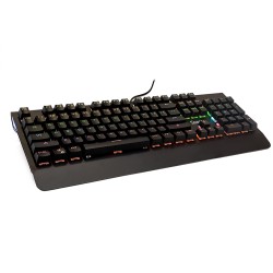 TASTATURA MECANICA SPACER USB, switch-uri mecanice albastre,iluminare RGB, 50 mil. apasari, 104 taste, anti-ghosting 26 taste, a