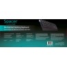 TASTATURA MECANICA SPACER USB, switch-uri mecanice albastre,iluminare RGB, 50 mil. apasari, 104 taste, anti-ghosting 26 taste, a