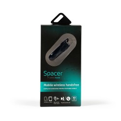 CASTI  Spacer, wireless, monocasca, utilizare smartphone, microfon pe casca, conectare prin Bluetooth 4.2, negru, "SP-HF-03", (i
