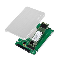 RACK extern LOGILINK, pt. SSD, M.2, M.2 S-ATA NGFF, interfata PC S-ATA3, aluminiu, argintiu, "AD0021" (timbru verde 0.8 lei)