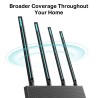 ROUTER TP-LINK wireless 1900Mbps, MU-MIMO, 4 porturi Gigabit, 4 antene externe, Dual Band 2.4 GHz+5 GHz AC1900 "Archer C80" (tim