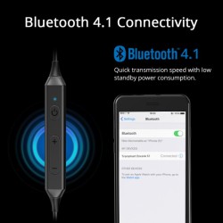 CASTI Tronsmart, "Encore S1 Sports", wireless, intraauriculare cu fir de legatura, pt smartphone, microfon pe fir, conectare pri