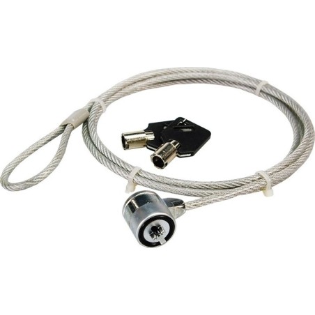 CABLU securitate LOGILINK pt. notebook, slot standard, cheie standard, 1.5m, cablu otel, "NBS003" (timbru verde 0.8 lei)