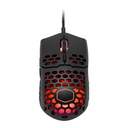 MOUSE COOLER MASTER, "MM711", gaming, cu fir, USB, optic, 16000 dpi, butoane/scroll 6/1, iluminare, butoane programabile, negru,