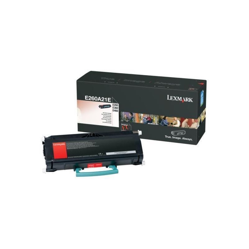 Toner Original Lexmark Black, E260A21E, pentru E260|E360|E460|E462, 3.5K, (timbru verde 1.2 lei) , "E260A21E"