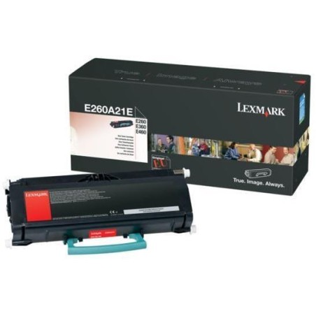 Toner Original Lexmark Black, E260A21E, pentru E260|E360|E460|E462, 3.5K, (timbru verde 1.2 lei) , "E260A21E"